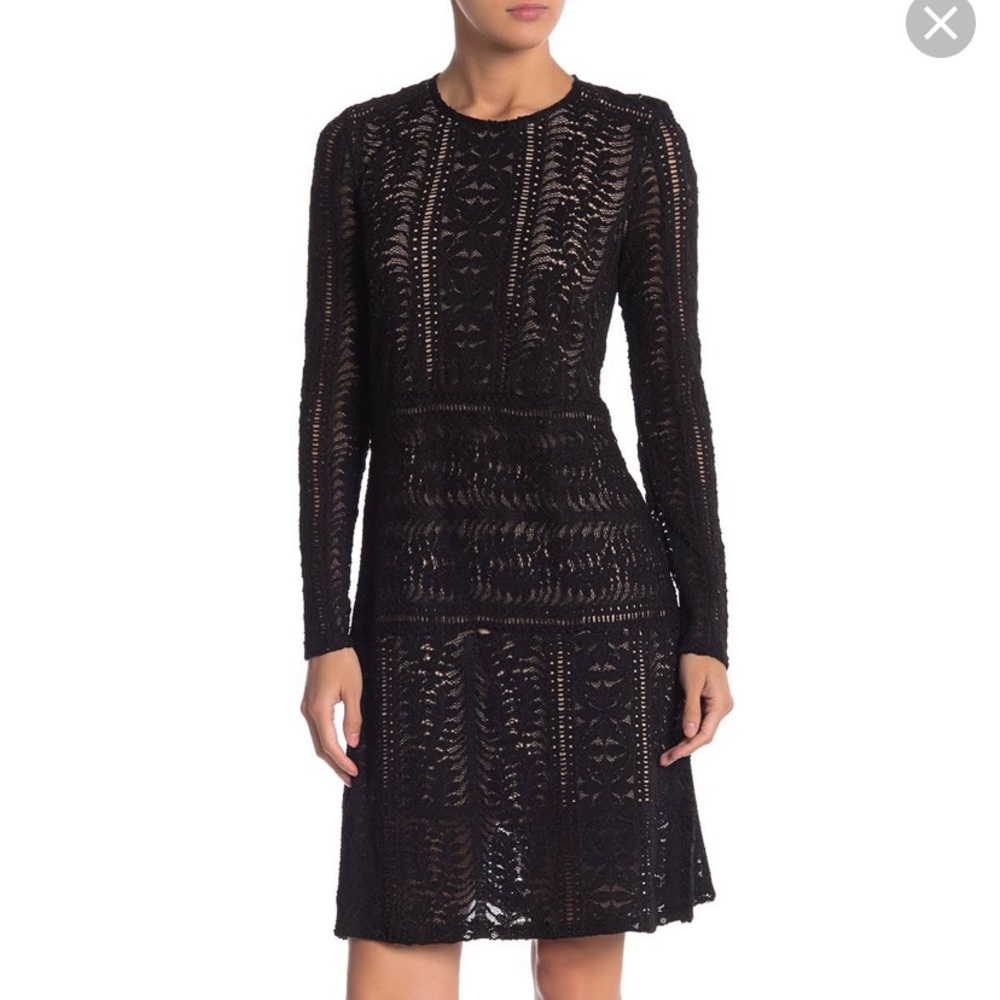 BCBG Black lace dress